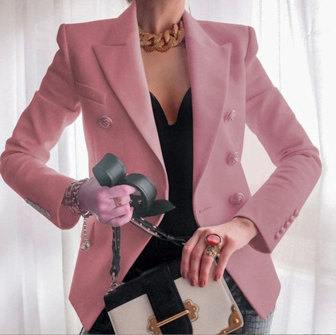 Blazer Chic und Stil élégant pour femmes à double boutonnage