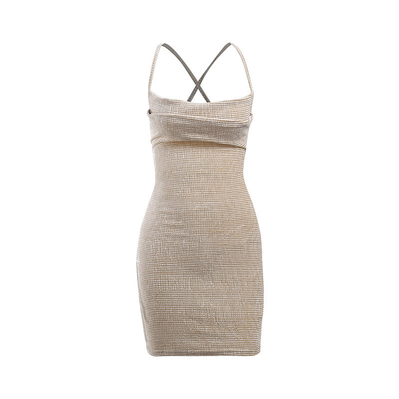Robe Mini Bodycon à Col Bateau Chic und Stil Femme