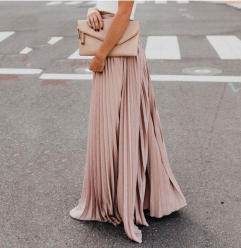 Jupe maxi plissée Chic und Stil pour femmes