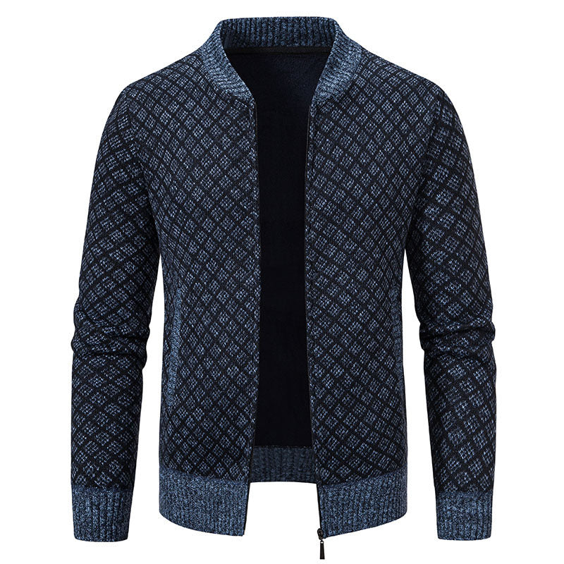 Blazer en tricot élégant pour hommes avec fine structure Chic und Stil