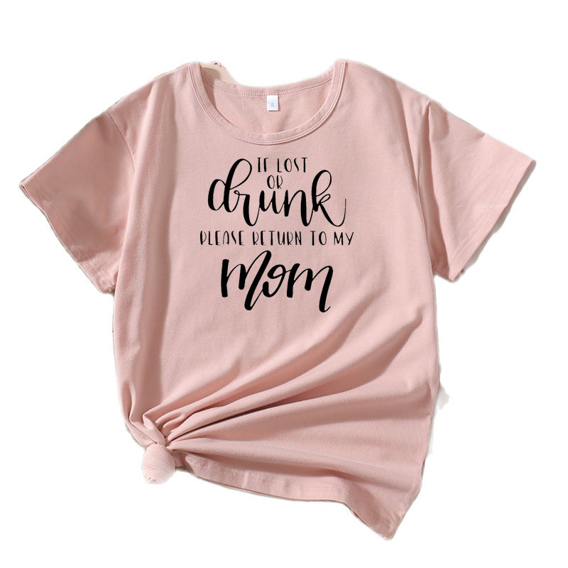 T-shirt humor doux en coton pour femmes Chic und Stil