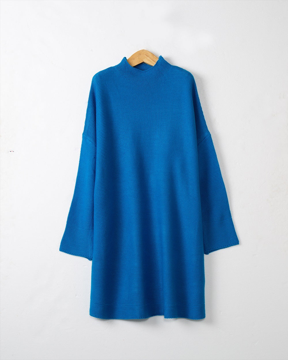 Dames Grand pull à col roulé en tricot doux Chic und Stil