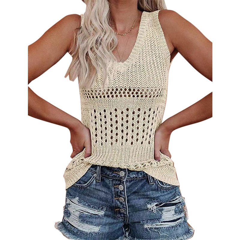 Haut en tricot pour femmes avec un motif losange polyvalent Chic und Stil
