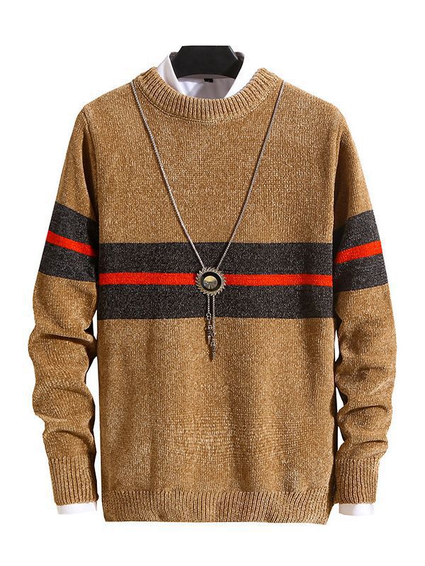 Pull homme à la mode avec design rayé et grand confort Chic und Stil