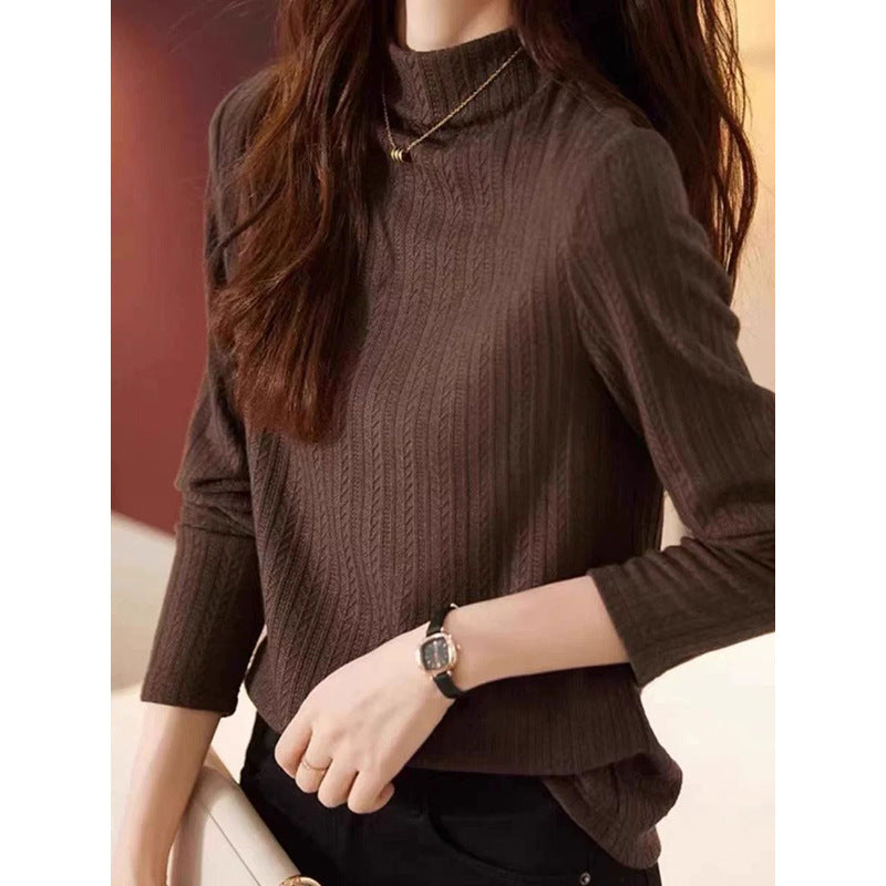 Pull torsadé à col roulé pour femmes Chic und Stil