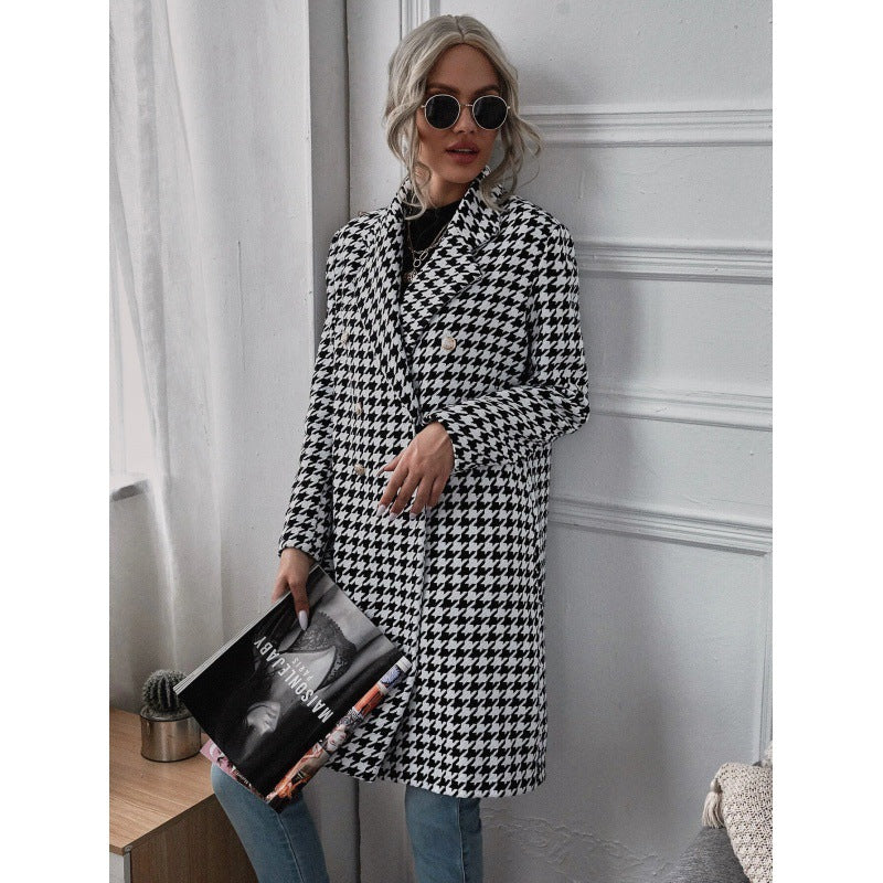 Blazer oversize pour femmes dans un design exclusif en pied-de-poule Chic und Stil