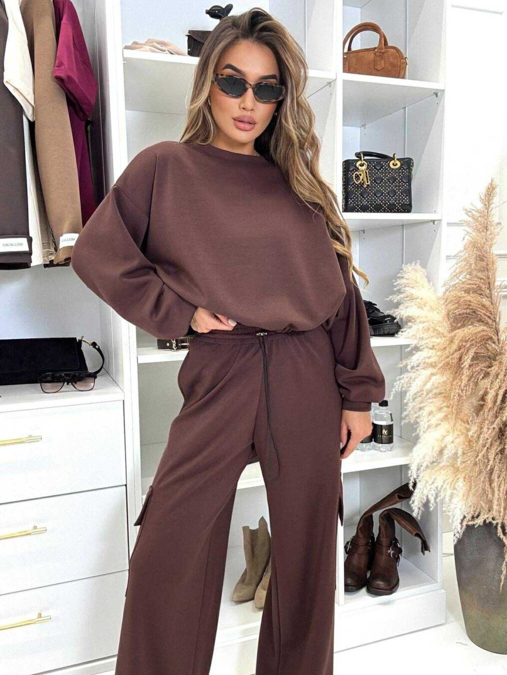 Dames Cozy Oversized Set Chic und Stil