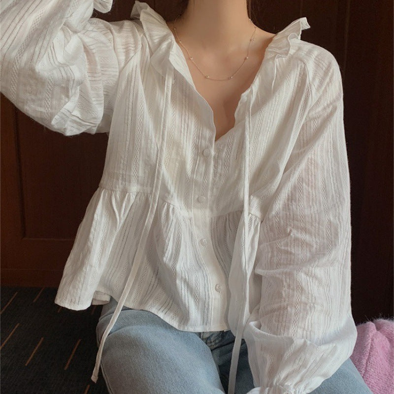 Blouse à volants pour dames Chic und Stil