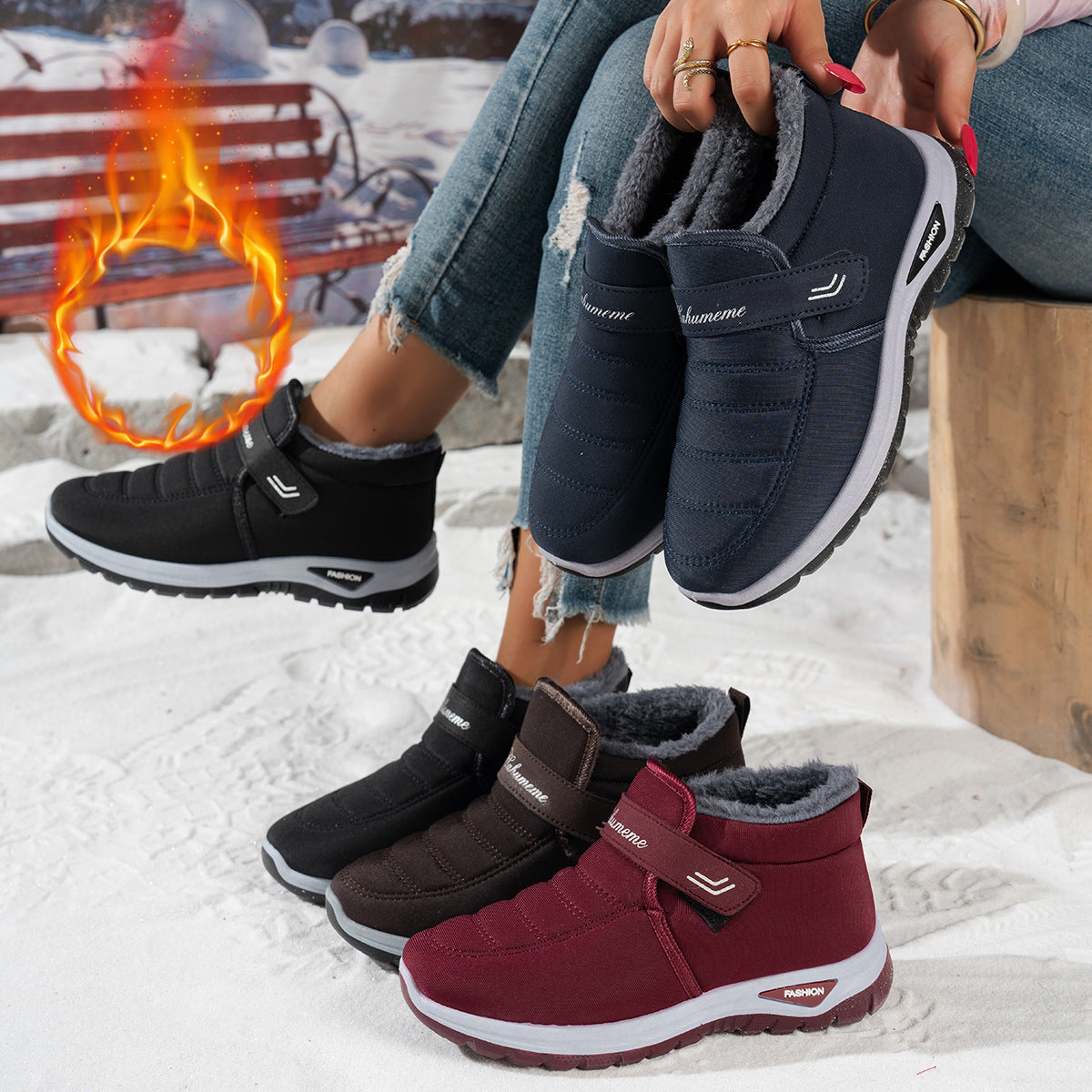 Baskets en polaire pour femmes Chic und Stil