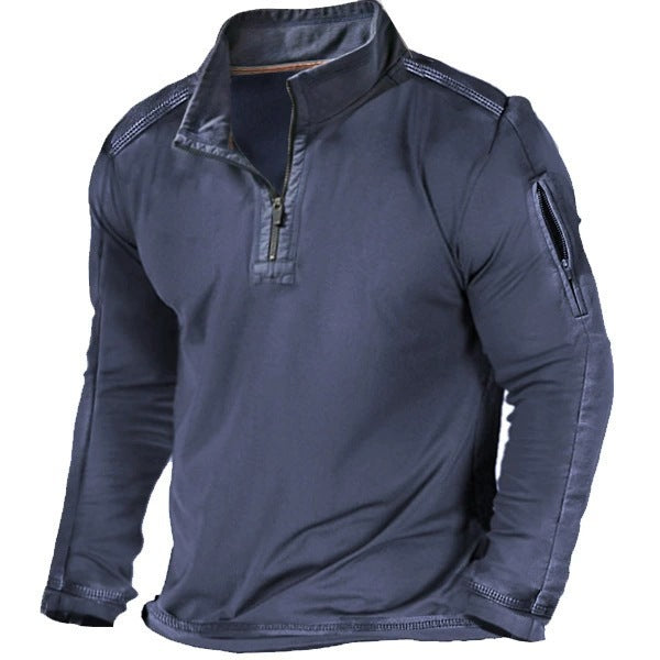 Pull fonctionnel pour hommes avec demi-fermeture éclair et poches pratiques Chic und Stil