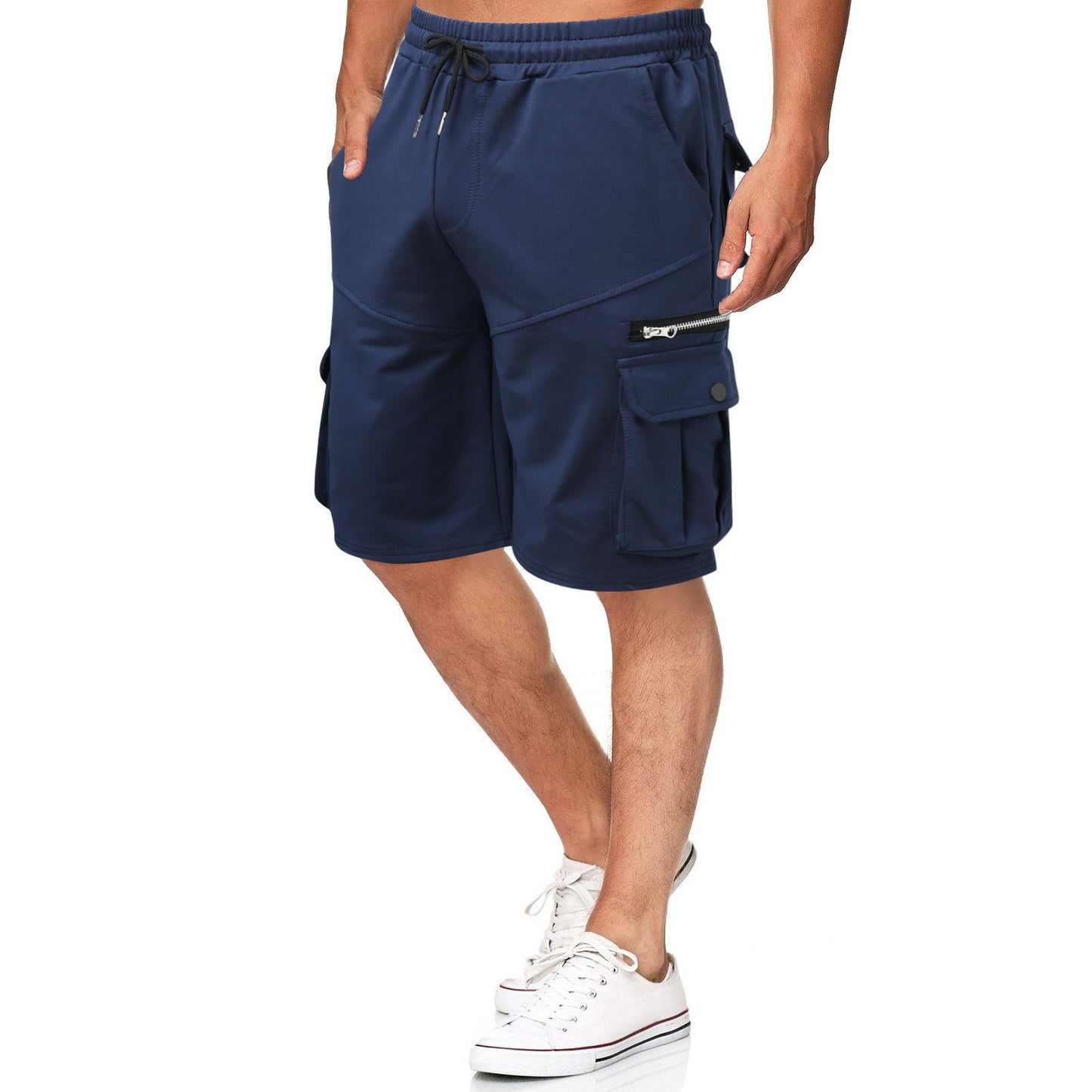 Shorts cargo multifonctionnels pour hommes avec fermeture éclair et poches pratiques Chic und Stil