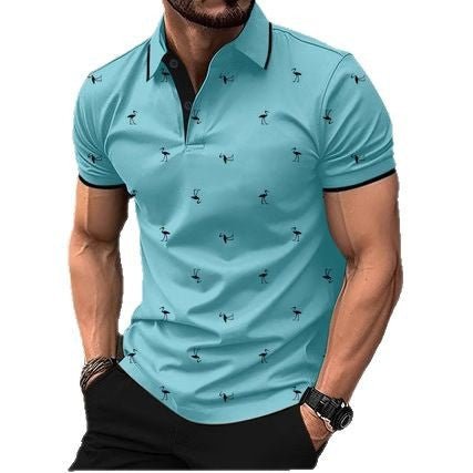 Chemise polo pour homme à manches courtes et motif Chic und Stil