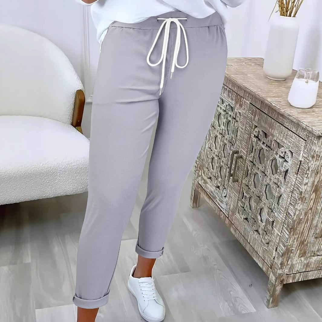 Pantalon de jogging de loisir pour femmes avec taille élastique Chic und Stil