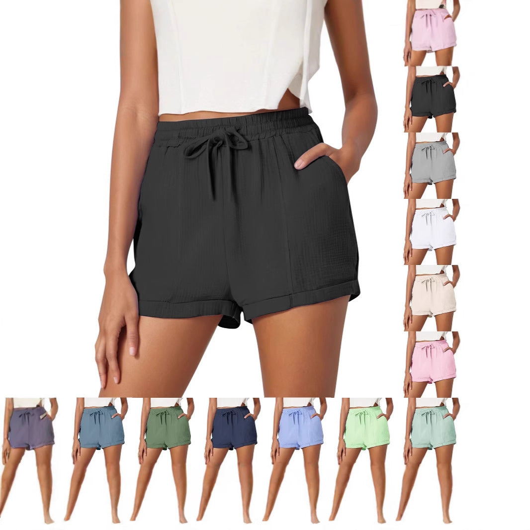 Shorts de plage à cordon léger pour femmes Chic und Stil