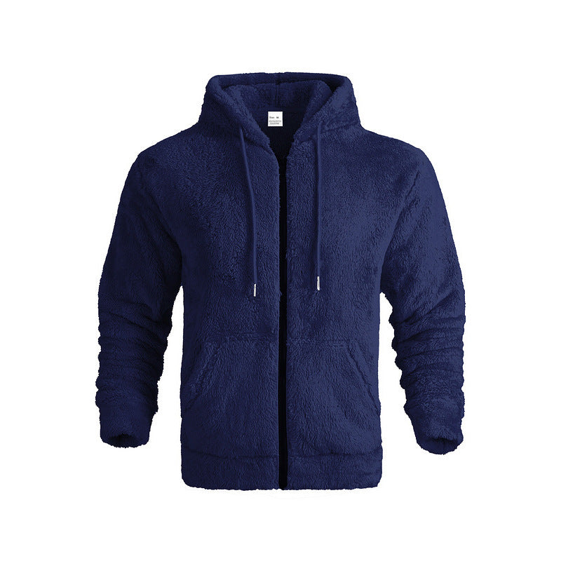 Veste en polaire douillette pour homme avec col montant et poches kangourou Chic und Stil