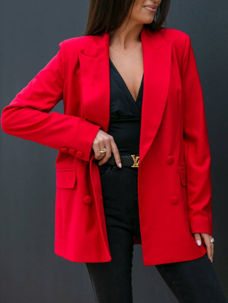 Blazer pour femmes avec fermeture à double bouton moderne et coupe décontractée Chic und Stil