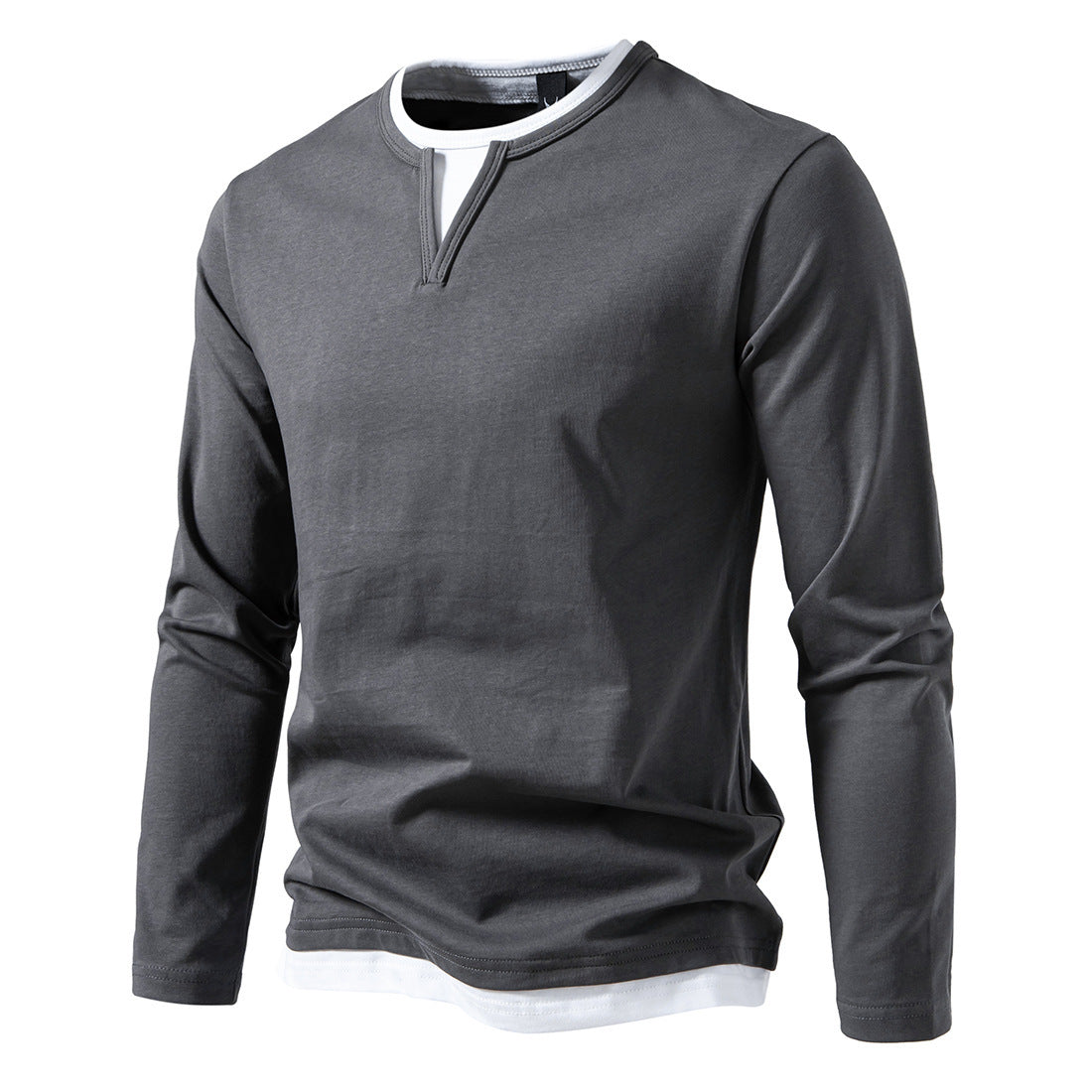 Chemise à manches longues pour hommes avec col innovant Chic und Stil