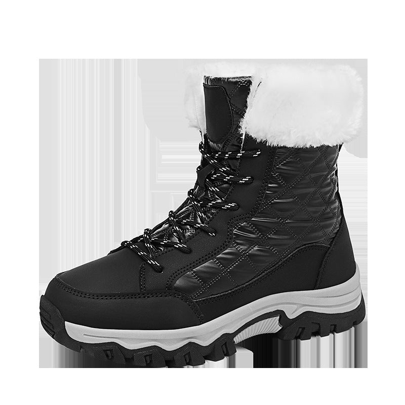 Bottes de randonnée d'hiver pour femmes avec doublure en polaire chaude et semelle antidérapante Chic und Stil