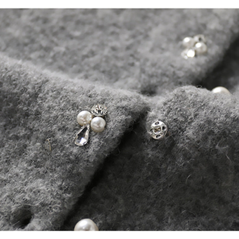 Cardigan en laine douce à boutons pour femmes Chic und Stil