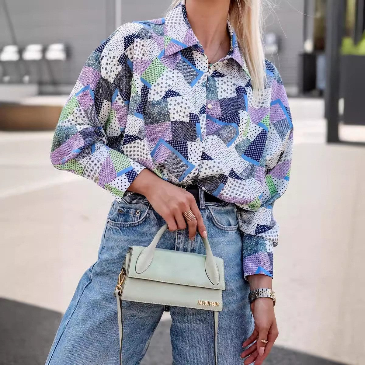Plus Size Women's Blouse with Floral Pattern Chic and Style