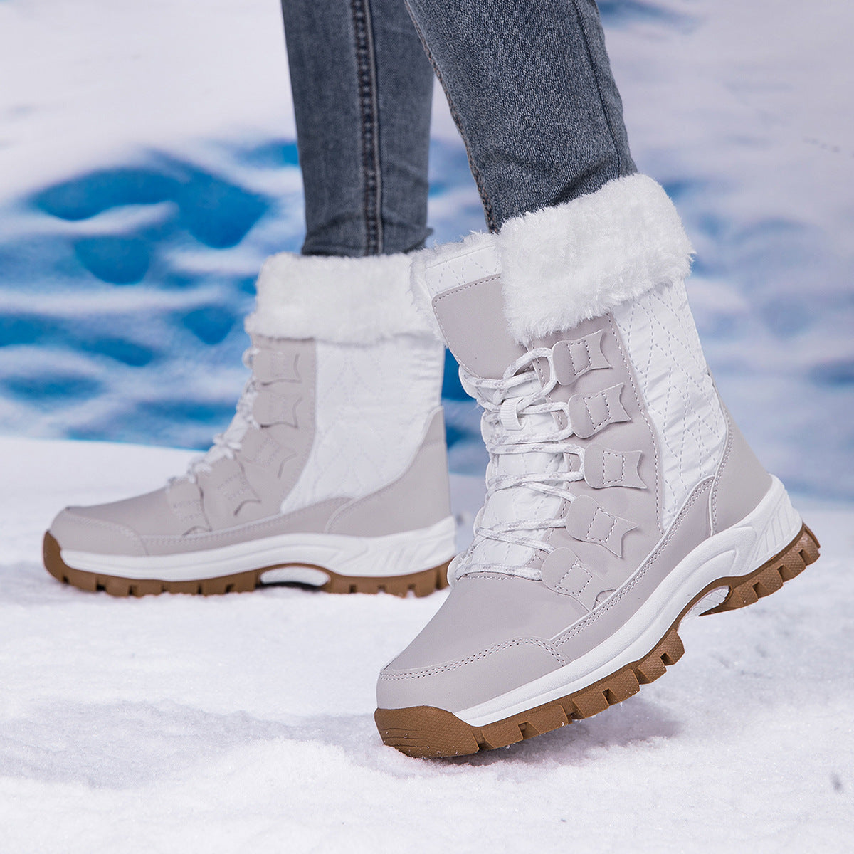 Bottes d'hiver isolées pour femmes avec semelle antidérapante et doublure intérieure douce Chic und Stil