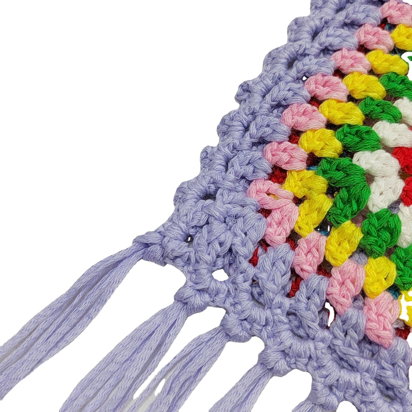 Sac à bandoulière à pompons en crochet pour femmes Chic und Stil