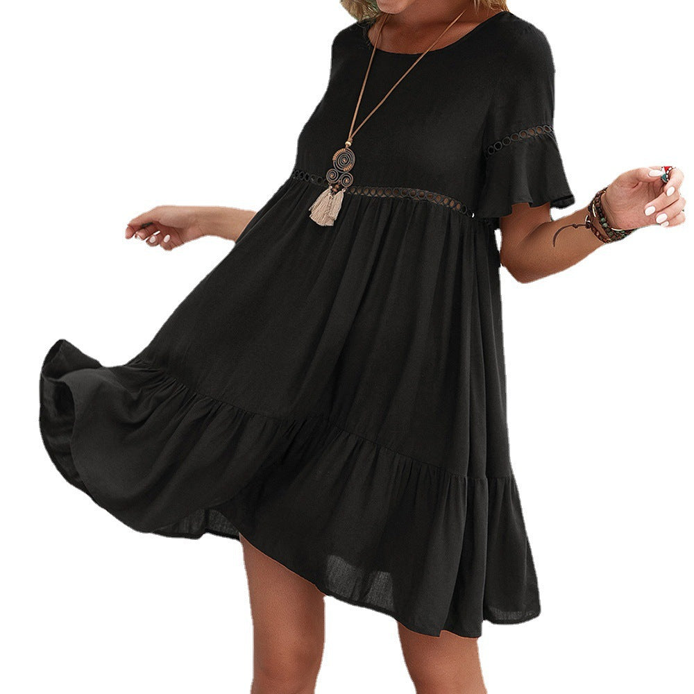 Robe d'été décontractée pour femmes avec détails en volants Chic und Stil