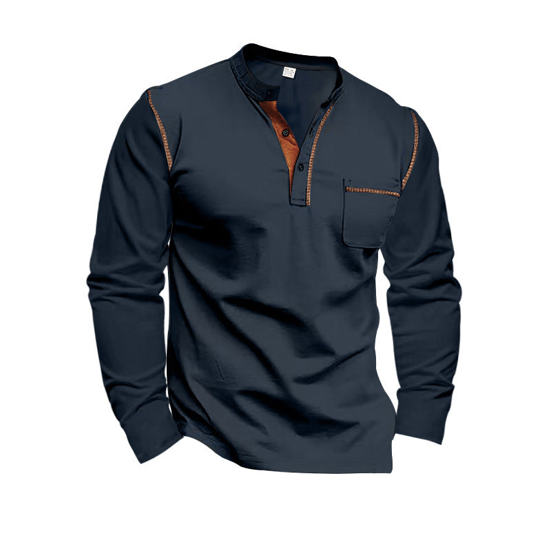 Chemise à manches longues décontractée pour hommes avec des détails modernes Chic und Stil