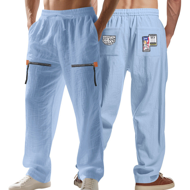 Pantalon cargo confortable pour hommes avec poches fonctionnelles et taille élastique Chic und Stil