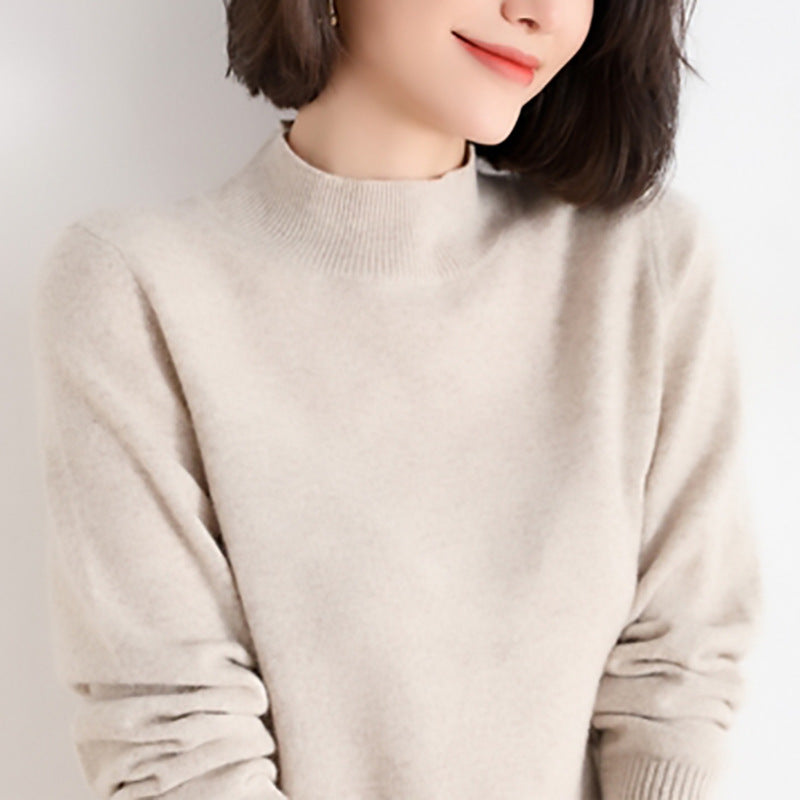 Women’s Soft Knit High-Neck Sweater Chic und Stil