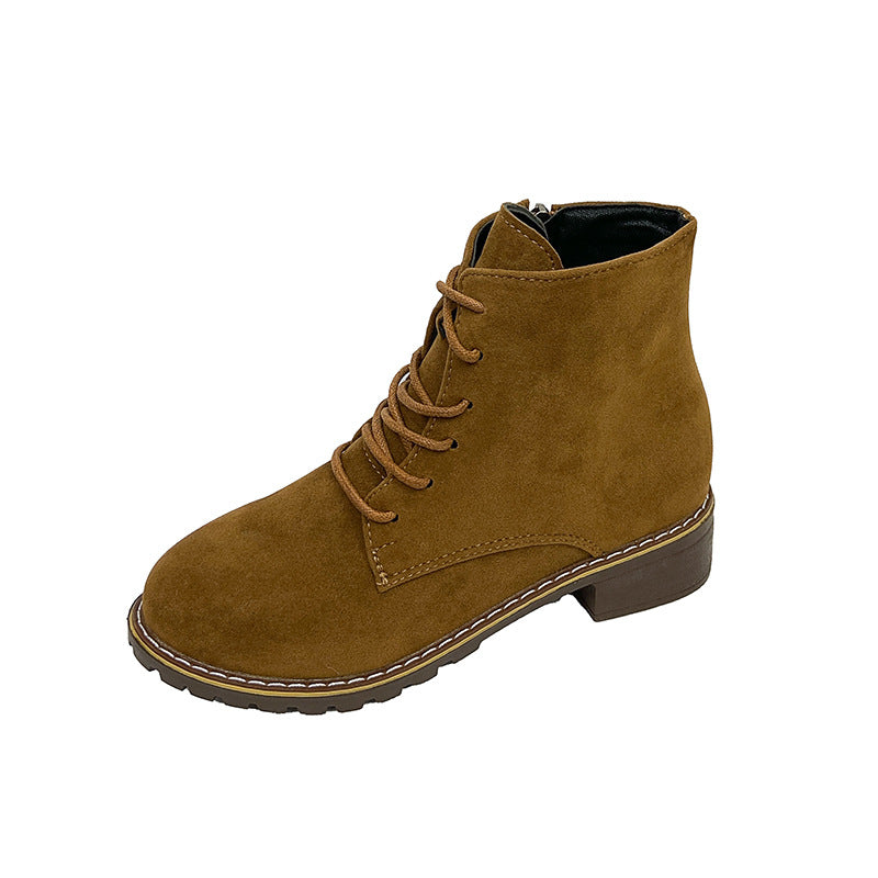 Bottines pour femmes en daim à la mode avec fermeture éclair supplémentaire et semelle profilée légère Chic und Stil