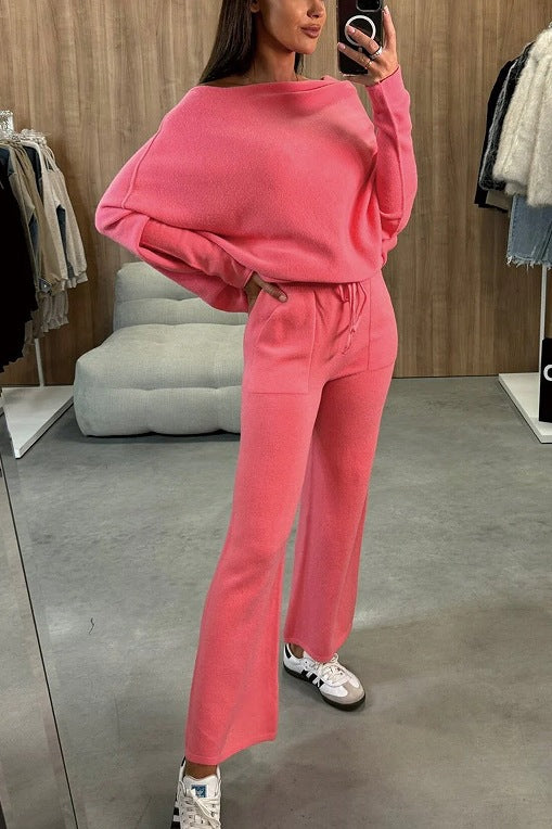 Dames ensemble tricot décontracté et élégant à coupe ample Chic und Stil