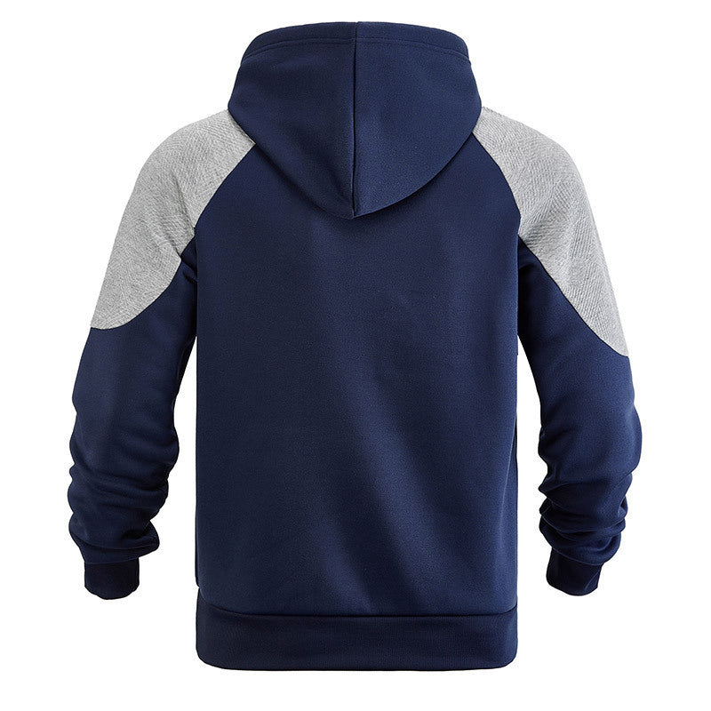 Sweat-Hoodie sportif pour hommes avec des manches structurées et poche kangourou Chic und Stil