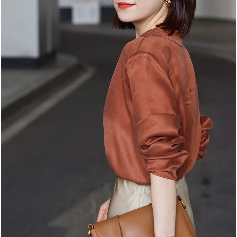Jupe en satin élégante enveloppante Chic und Stil