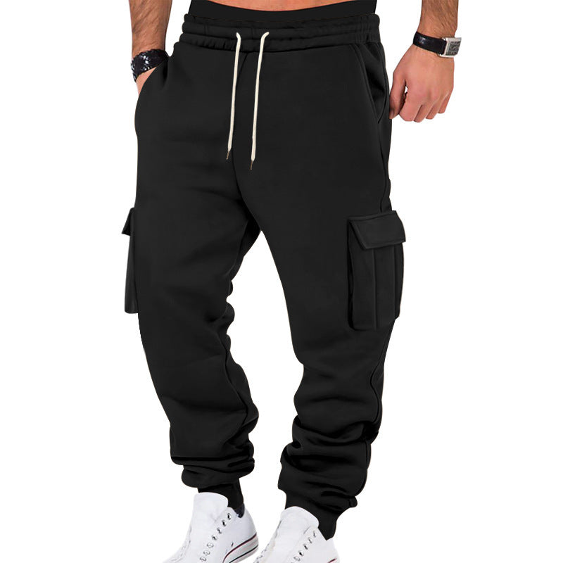 Pantalon de jogging cargo pour hommes avec taille élastique et poches pratiques Chic und Stil
