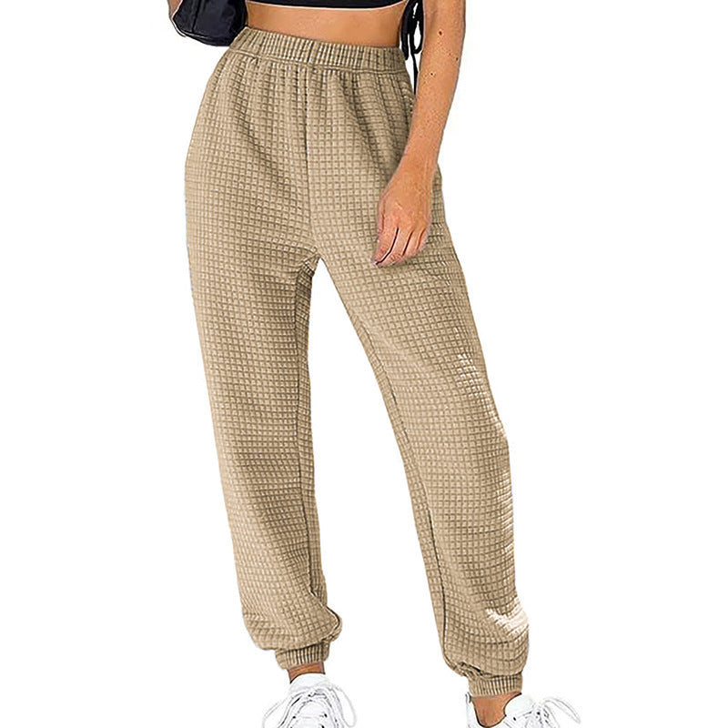 Pantalon de loisirs à structure gaufrée Chic und Stil pour femmes