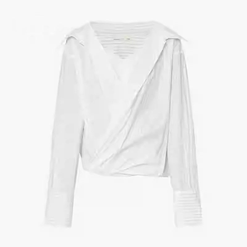 Chemisier Long Sleeve Wrap Over Femme Chic und Stil