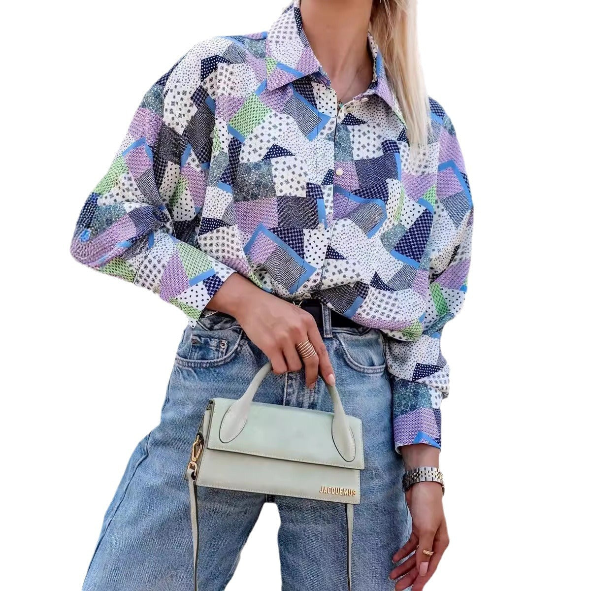 Plus Size Women's Blouse with Floral Pattern Chic and Style