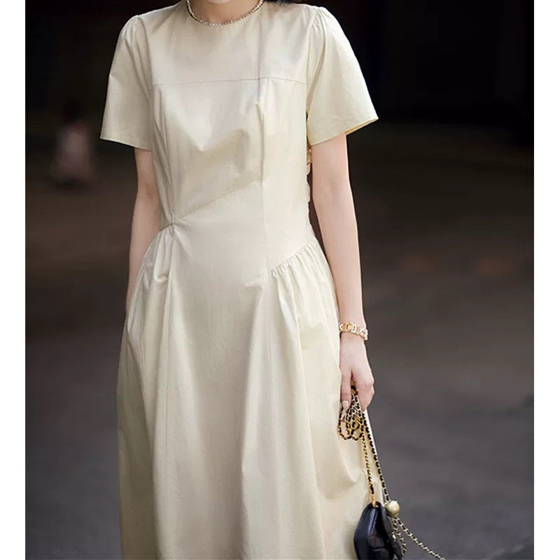 Robe maxi A-line pour femme avec jupe plissée Chic und Stil