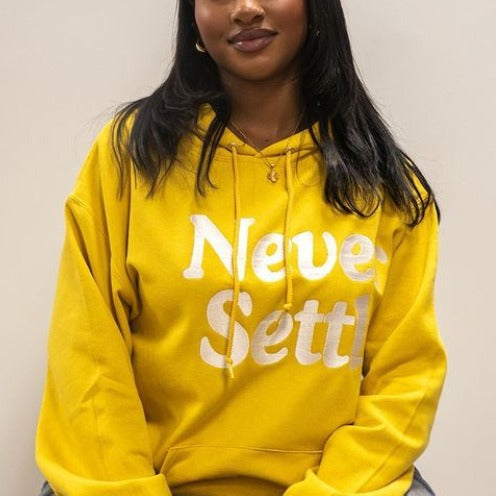 Dame Hoodie avec inscription motivante Chic und Stil