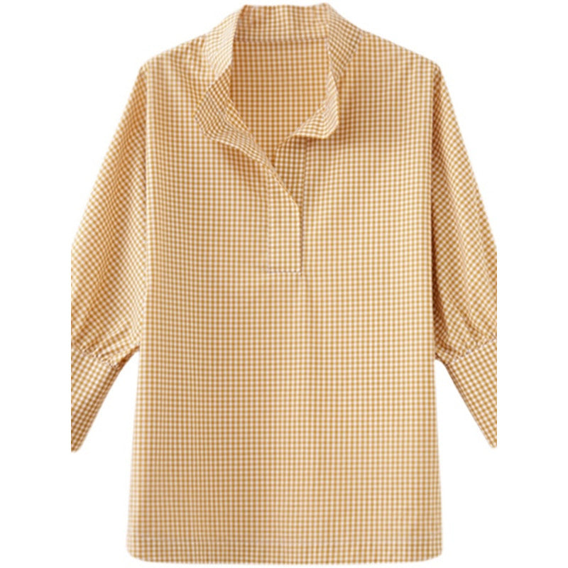 Blouse à carreaux élégante pour femmes Chic und Stil