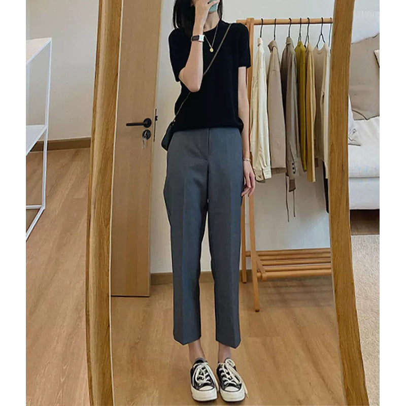Pantalons taille haute ajustés pour femmes Chic und Stil