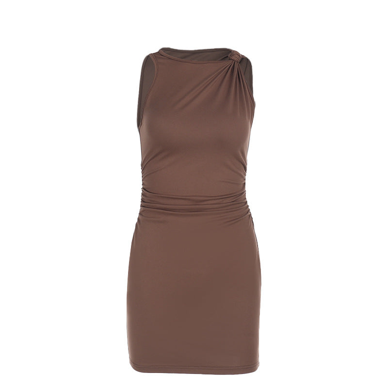 Robe mini moulante à volants pour dames Chic und Stil