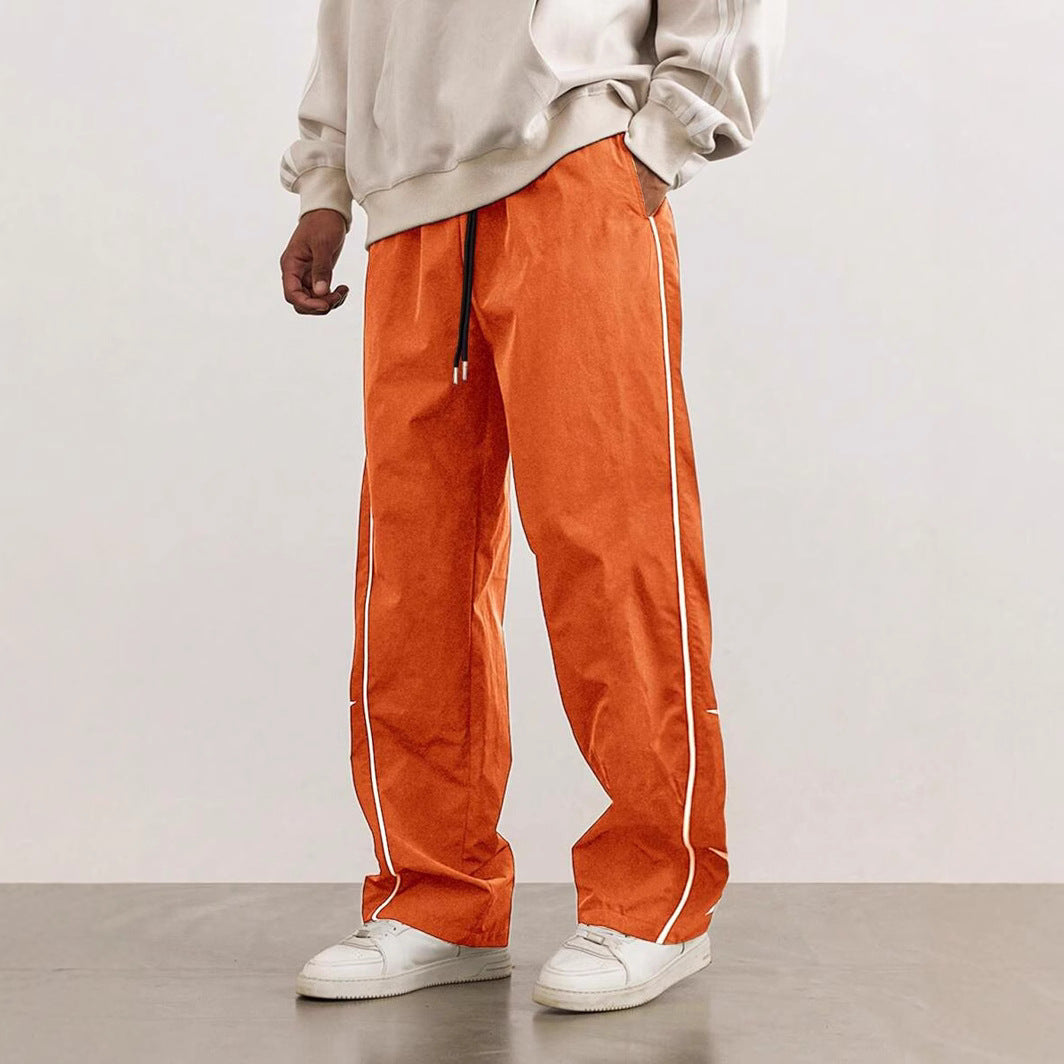 Pantalons de loisirs pour hommes avec bandes de contraste latérales Chic und Stil