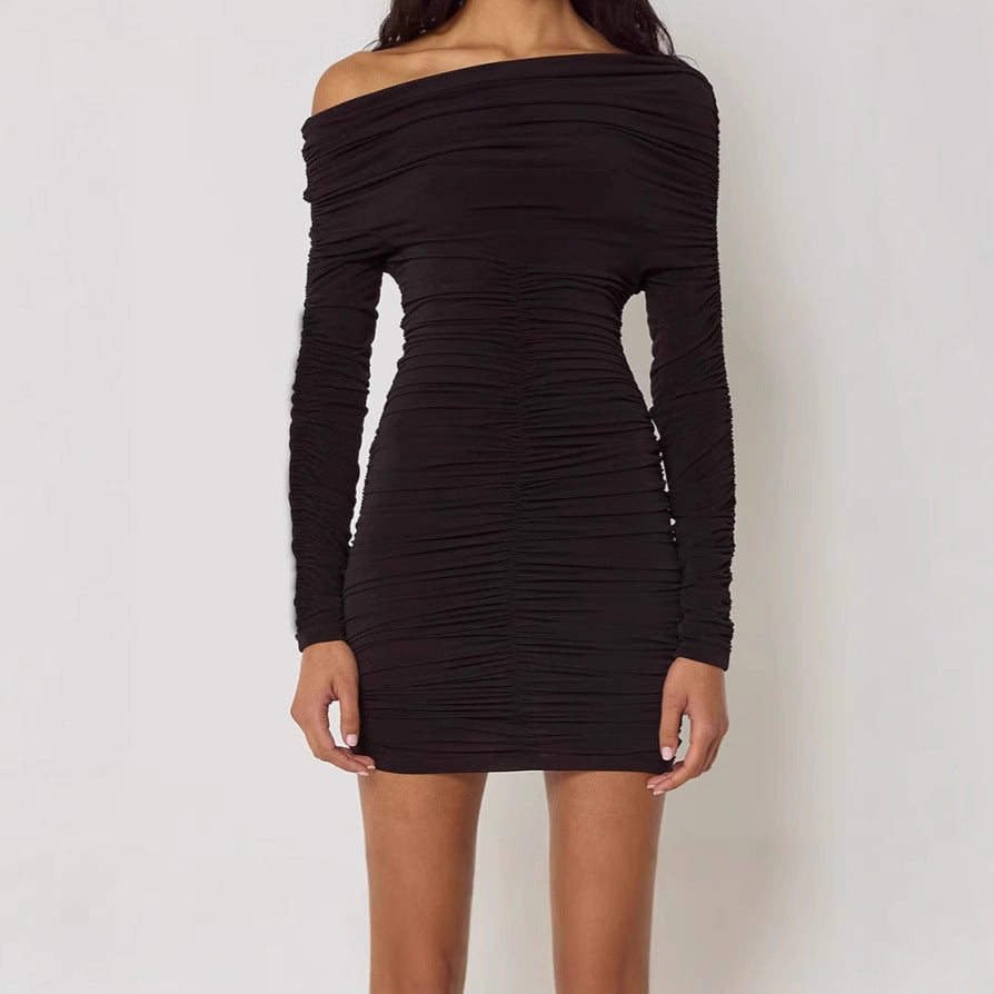Robe mini ajustée pour femmes avec fronces Chic und Stil
