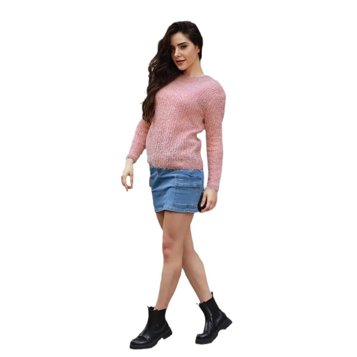 Pull luxueux pour femmes avec un motif tricot doux Chic und Stil