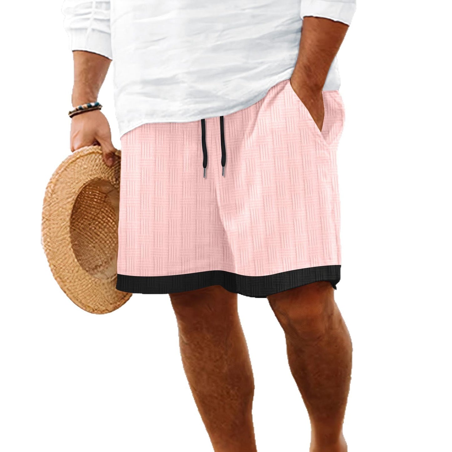 Shorts de plage pour hommes structurés Chic und Stil