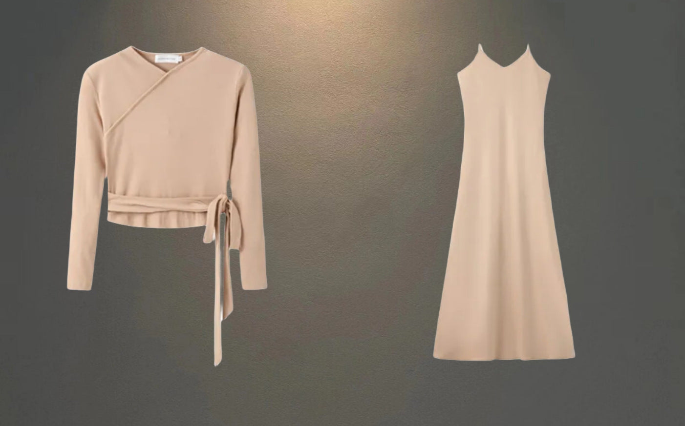 Ensemble haut enroulé et maxi robe pour femmes Chic und Stil