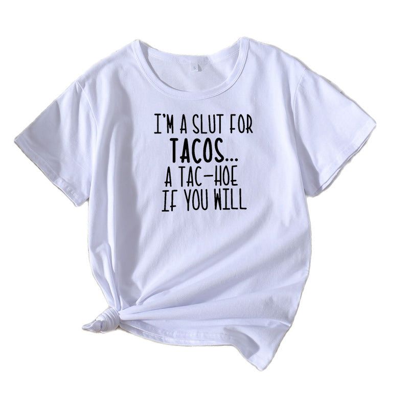 Damen Lustiges Foodie Humor T-Shirt Chic und Stil