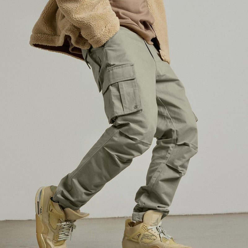 Pantalon cargo fonctionnel pour homme avec taille élastique et plusieurs poches Chic und Stil
